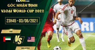 Tỷ lệ kèo UAE vs Malaysia vòng loại World Cup