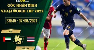 UAE vs Thái Lan vòng loại World cup 2022