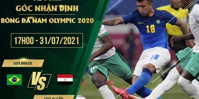 Kèo nhà cái U23 Brazil vs U23 Ai Cập