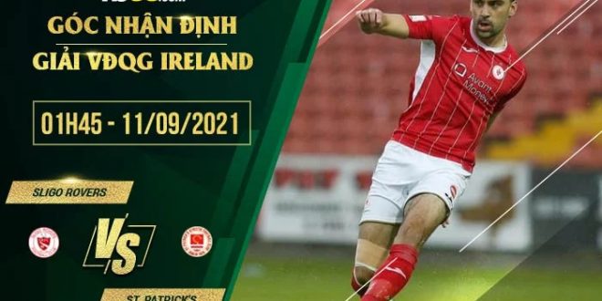 Kèo thơm Sligo Rovers vs St. Patrick's