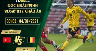 Soi kèo hot U21 Thổ Nhĩ Kỳ vs U21 Bỉ