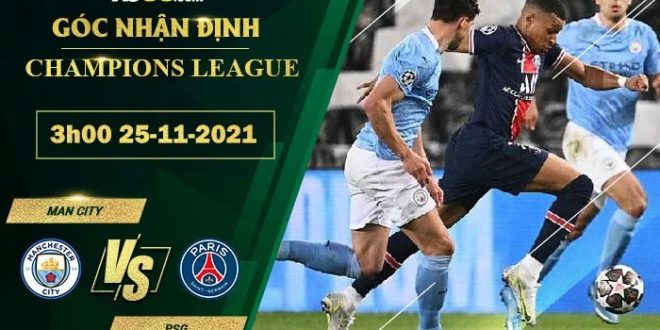 Kèo Man City vs PSG