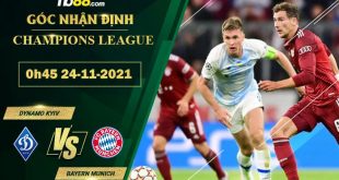 Soi kèo nhận định Dynamo Kyiv vs Bayern Munich
