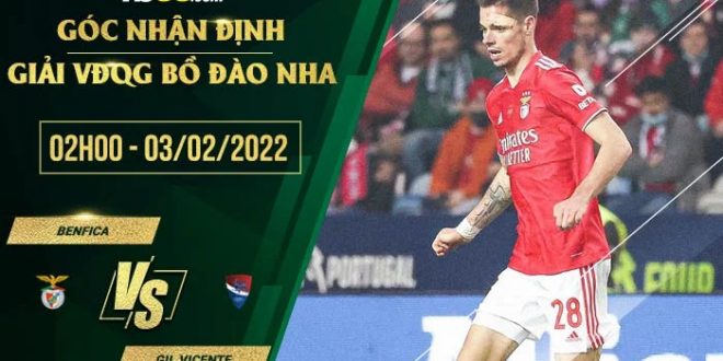 Kèo thơm Benfica vs Gil Vicente