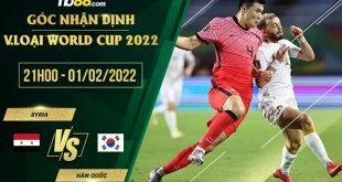 Kèo thơm Syria vs Hàn Quốc