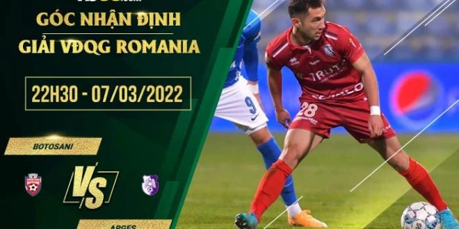 Kèo tối nay Botosani vs Arges