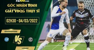 Kèo thơm Grasshoppers vs Lugano