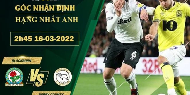 Kèo tối nayBlackburn vs Derby County