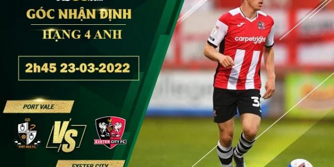 Kèo nhà cái Port Vale vs Exeter City