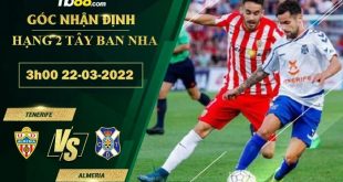 Tỷ lệ kèo Tenerife vs Almeria