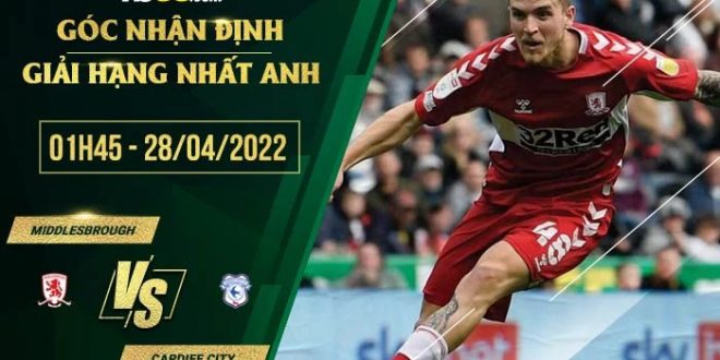 Kèo thơm Middlesbrough vs Cardiff City