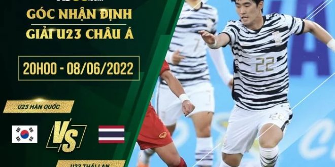 Kèo thơm U23 Hàn Quốc vs U23 Thái Lan