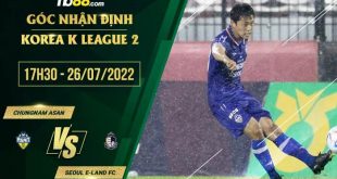 Kèo thơm Chungnam Asan vs Seoul E-Land FC