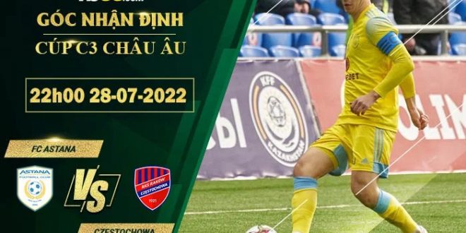 Kèo hot  FC Astana vs Czestochowa