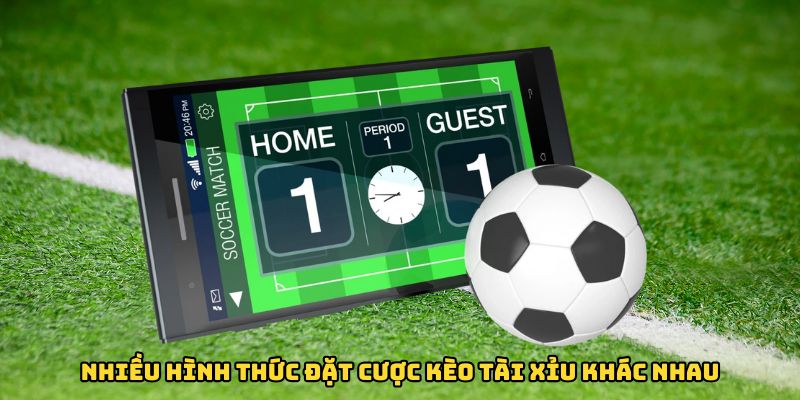 Nhiều hình thức đặt cược kèo tài xỉu khác nhau