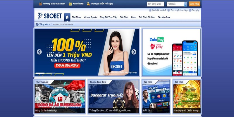 Giới thiệu sảnh SBOBET